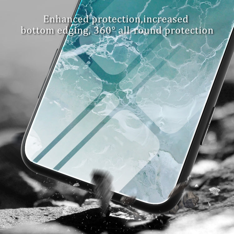 Marble Pattern Glass Protective Phone Case, For iPhone 14, For iPhone 1XR, For iPhone XS Max