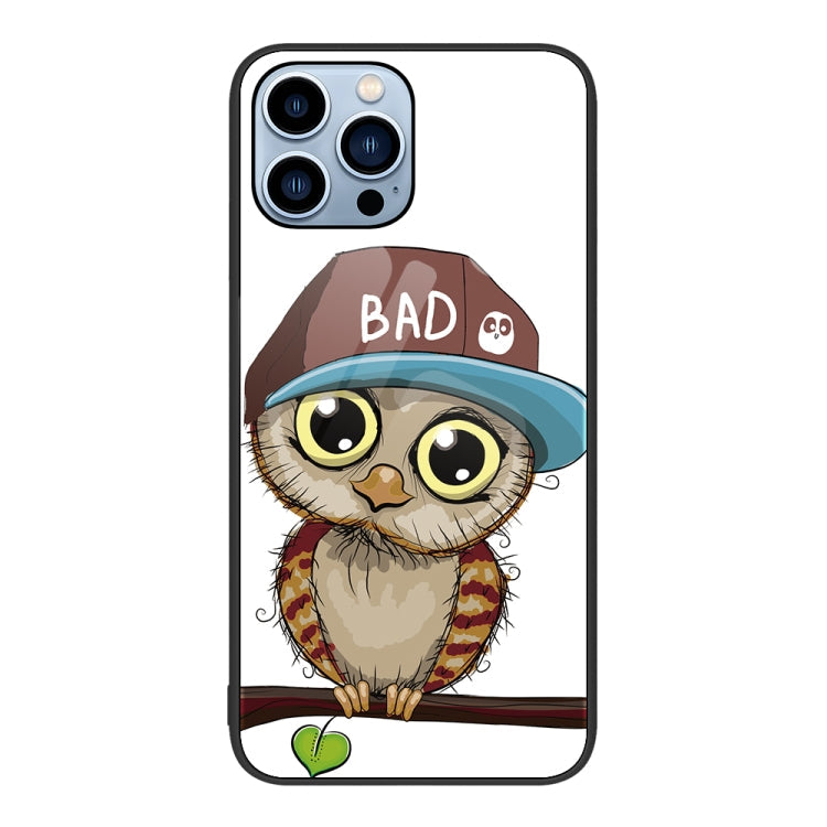Colorful Painted Glass Phone Case, For iPhone 14 Pro