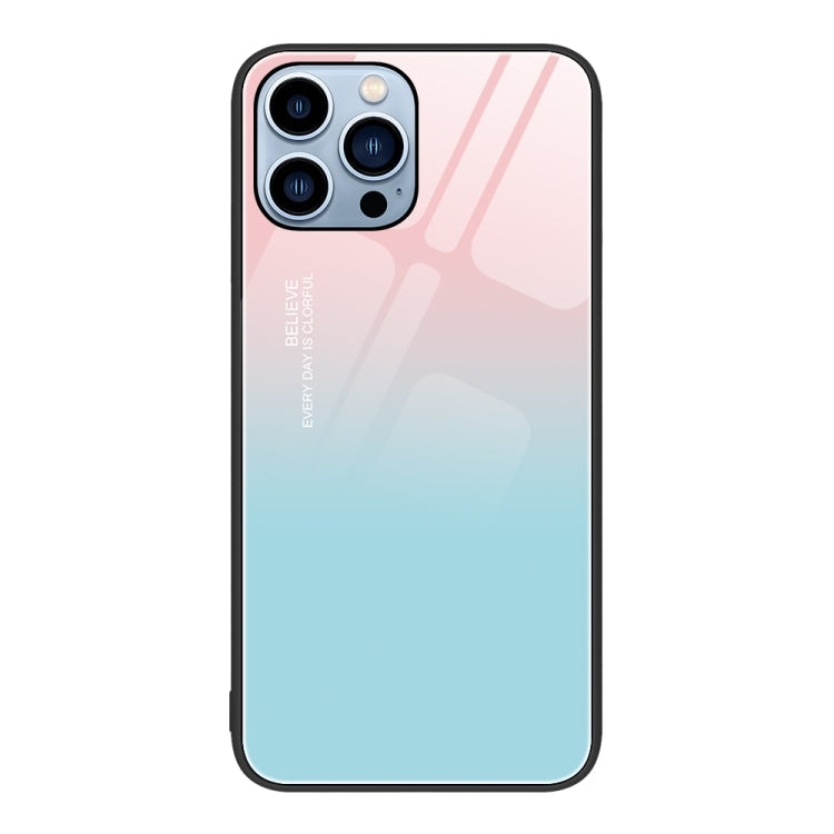 Colorful Painted Glass Phone Case, For iPhone 13 Pro