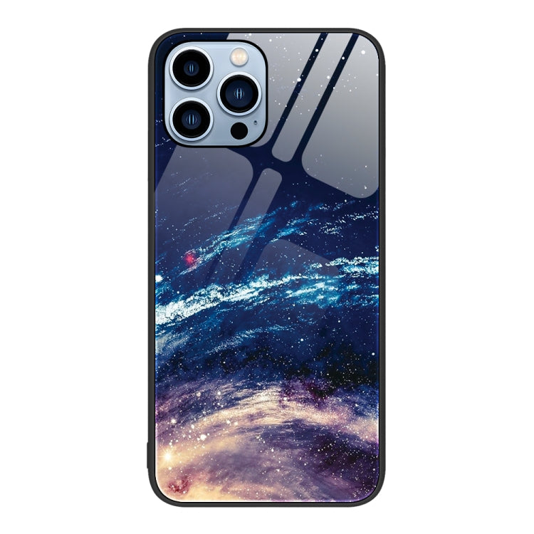 Colorful Painted Glass Phone Case, For iPhone 13 Pro