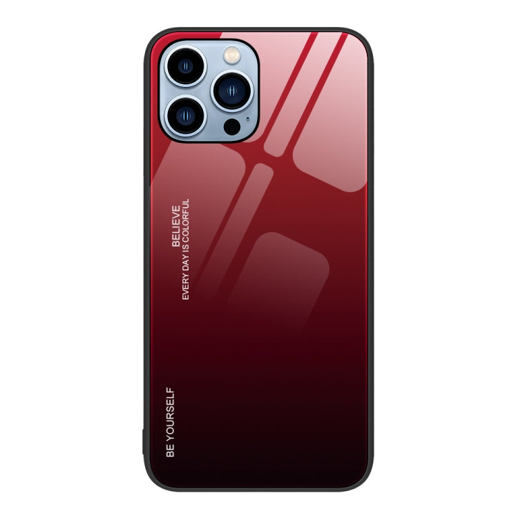 Gradient Color Glass Case, For iPhone 13 Pro, For iPhone 13, For iPhone 14 Plus