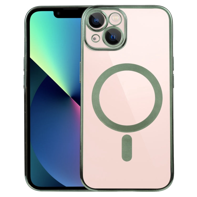 MagSafe Electroplating Straight TPU Phone Case, For iPhone 14, For iPhone 14 Plus