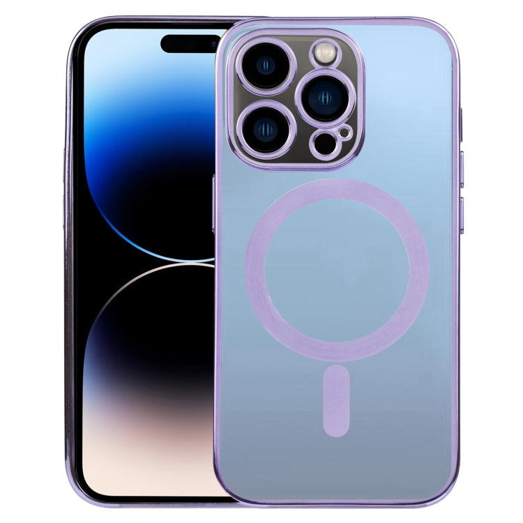 MagSafe Electroplating Straight TPU Phone Case, For iPhone 14 Pro, For iPhone 14 Pro Max