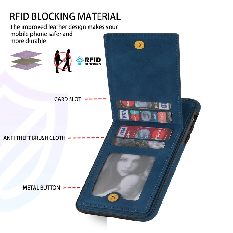 N.BEKUS Vertical Flip Card Slot RFID Phone Case, For iPhone SE 2022 / SE 2022 / 8 / 7, For iPhone 8 Plus / 7 Plus, For iPhone 11 Pro Max, For iPhone 11 Pro