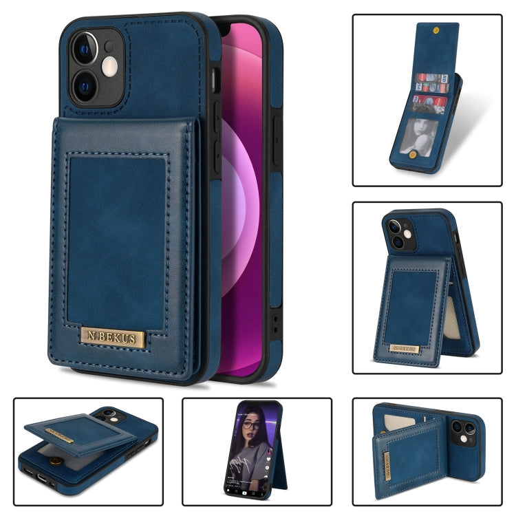 N.BEKUS Vertical Flip Card Slot RFID Phone Case, For iPhone 12 mini, For iPhone 12 Pro, For iPhone 12 Pro Max, For iPhone 13