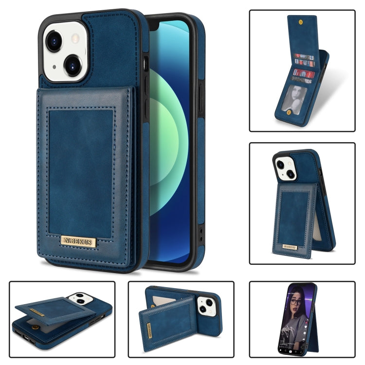 N.BEKUS Vertical Flip Card Slot RFID Phone Case, For iPhone 14 Plus, For iPhone 14 Pro, For iPhone 14 Pro Max, For iPhone 11
