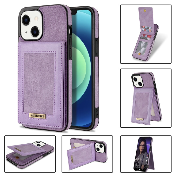N.BEKUS Vertical Flip Card Slot RFID Phone Case, For iPhone 14 Plus, For iPhone 14 Pro, For iPhone 14 Pro Max, For iPhone 11