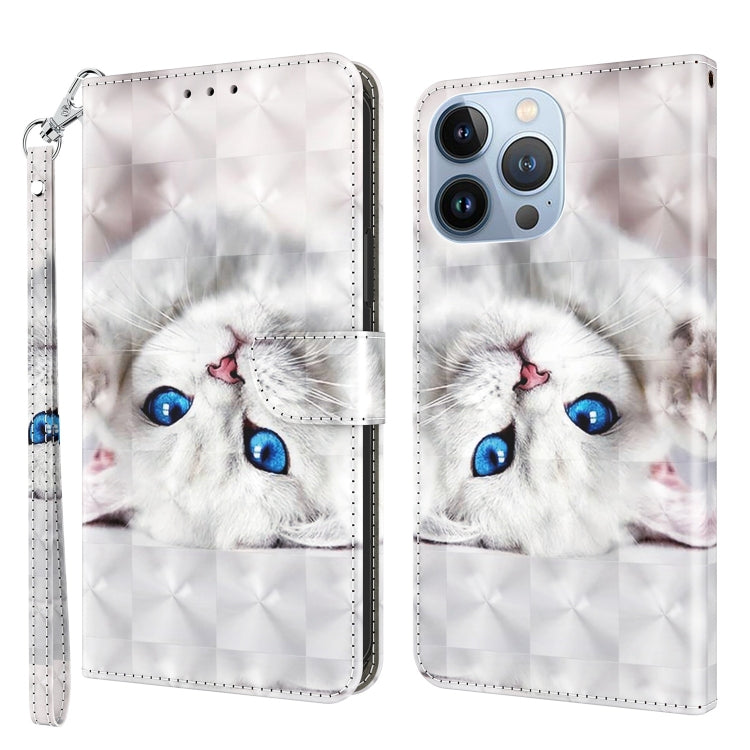 3D Painted Leather Phone Case, For iPhone 14 Pro Max, For iPhone 13 mini, For iPhone 13