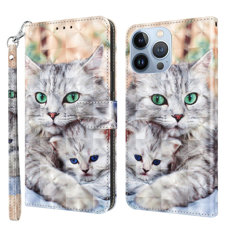 3D Painted Leather Phone Case, For iPhone 12 / 12 Pro, For iPhone 12 Pro Max, For iPhone 11