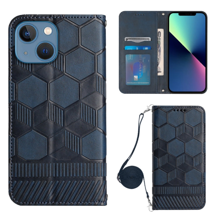 Crossbody Football Texture Magnetic PU Phone Case, For iPhone 14 Plus, For iPhone 14 Pro, For iPhone 14 Pro Max, For iPhone SE 2022/SE 2020/8/7