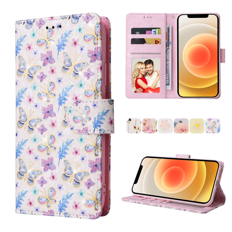 Bronzing Painting RFID Leather Case, For iPhone 12 mini, For iPhone 12 / 12 Pro, For iPhone 12 Pro Max, For iPhone 11