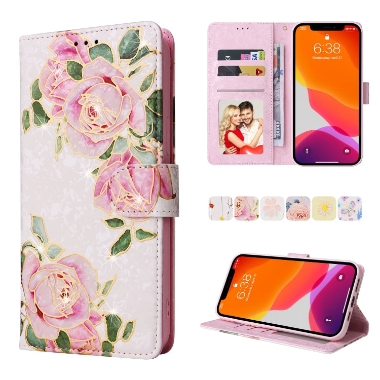 Bronzing Painting RFID Leather Case, For iPhone 12 mini, For iPhone 12 / 12 Pro, For iPhone 12 Pro Max, For iPhone 11