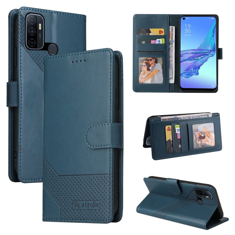 GQUTROBE Skin Feel Magnetic Leather Phone Case, For OPPO A53, For OPPO A55 5G, For OPPO A74 / F19, For OPPO A92s
