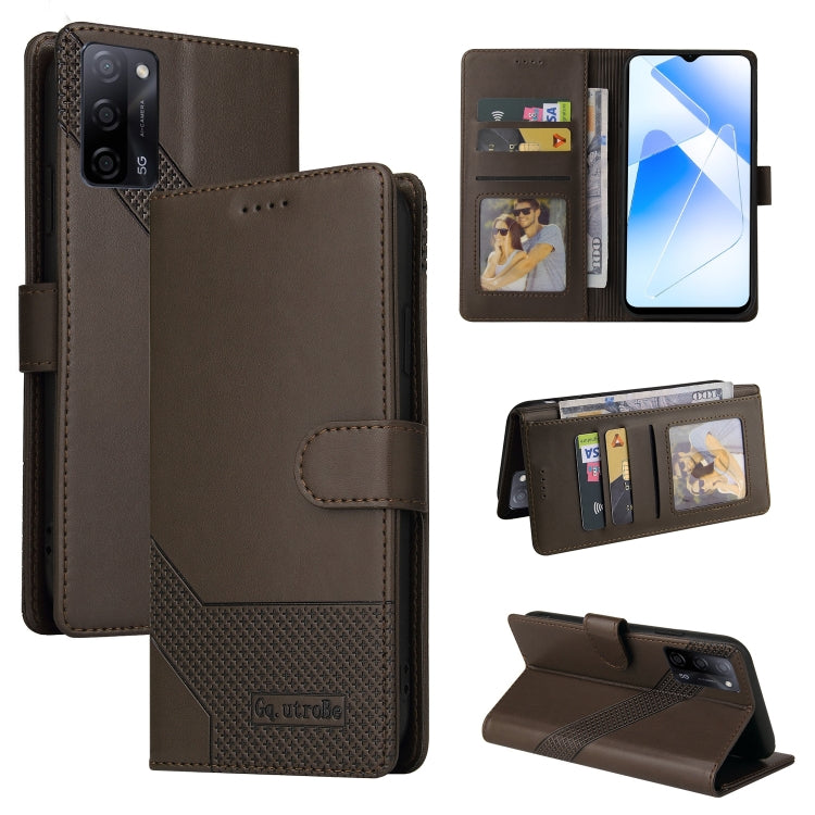GQUTROBE Skin Feel Magnetic Leather Phone Case, For OPPO A53, For OPPO A55 5G, For OPPO A74 / F19, For OPPO A92s