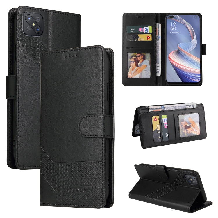 GQUTROBE Skin Feel Magnetic Leather Phone Case, For OPPO A53, For OPPO A55 5G, For OPPO A74 / F19, For OPPO A92s