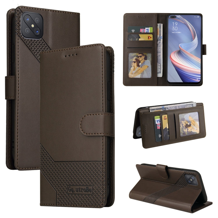 GQUTROBE Skin Feel Magnetic Leather Phone Case, For OPPO A53, For OPPO A55 5G, For OPPO A74 / F19, For OPPO A92s