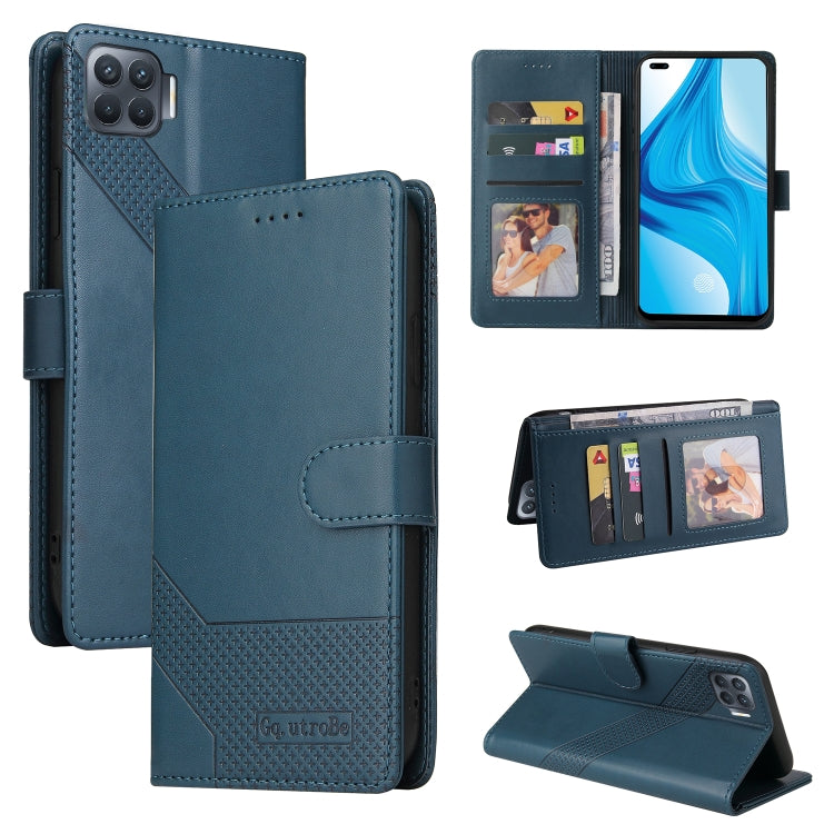 GQUTROBE Skin Feel Magnetic Leather Phone Case, For OPPO A93 5G, For OPPO A94, For OPPO F17 Pro / A93, For Realme 8i
