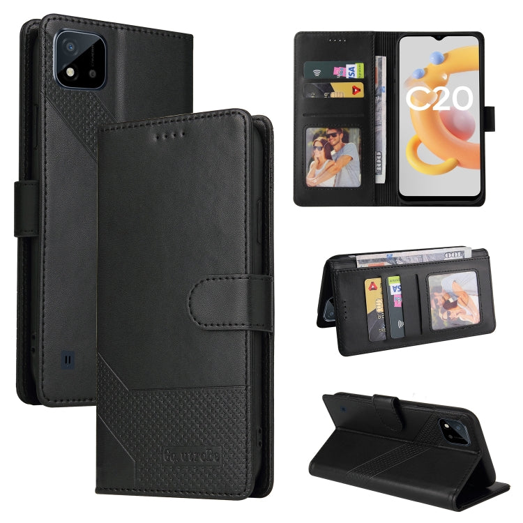 GQUTROBE Skin Feel Magnetic Leather Phone Case, For Realme C21, For Realme C21Y, For Realme GT 5G, For Realme V13 5G