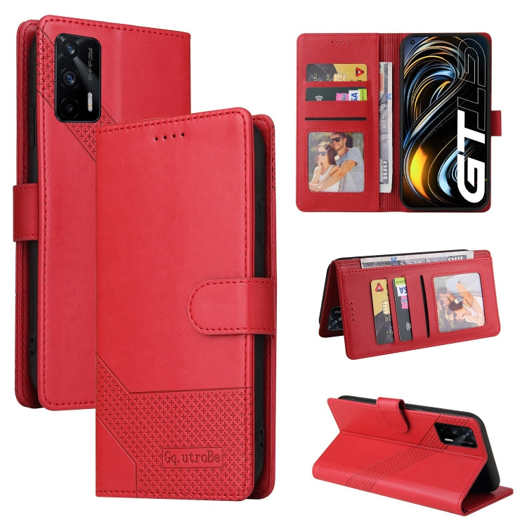 GQUTROBE Skin Feel Magnetic Leather Phone Case, For Realme C21, For Realme C21Y, For Realme GT 5G, For Realme V13 5G