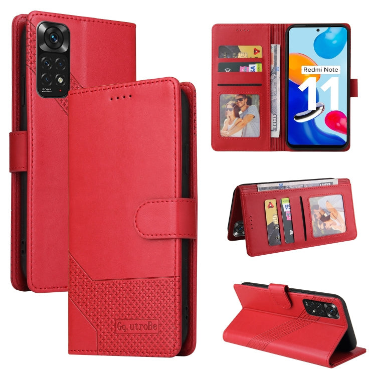 GQUTROBE Skin Feel Magnetic Leather Phone Case, For Xiaomi Redmi Note 8, For Xiaomi Redmi Note 8T, For Xiaomi Redmi Note 9 / 10X 4G, For Xiaomi Redmi Note 11 Pro