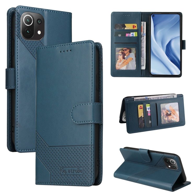 GQUTROBE Skin Feel Magnetic Leather Phone Case, For Xiaomi Mi 10 Lite, For Xiaomi Mi 11 Lite, For Xiaomi Poco F3, For Xiaomi Poco X3 NFC