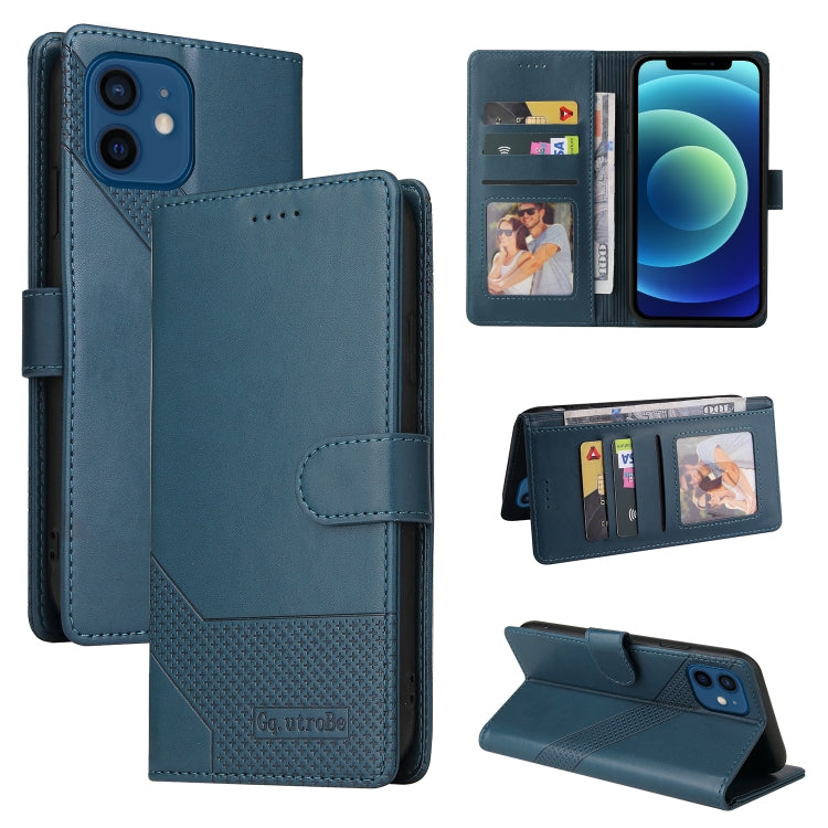 GQUTROBE Skin Feel Magnetic Leather Phone Case, For iPhone 12 Pro Max, For iPhone 12 / 12 Pro, For iPhone 12 mini, For iPhone 11 Pro Max