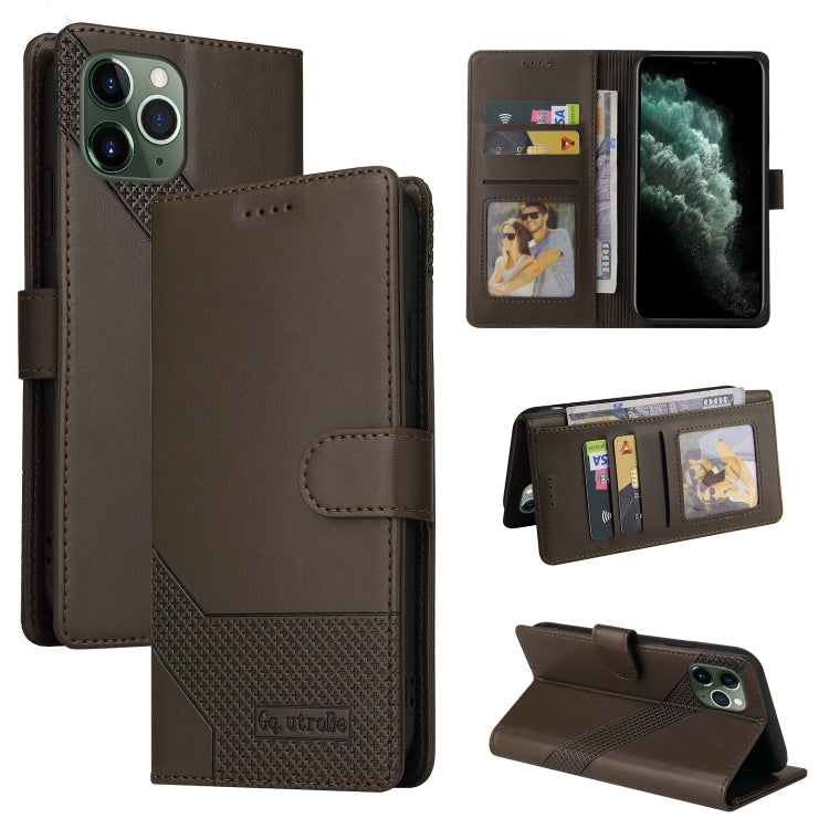 GQUTROBE Skin Feel Magnetic Leather Phone Case, For iPhone 11 Pro, For iPhone 11, For iPhone XR, For iPhone XS Max