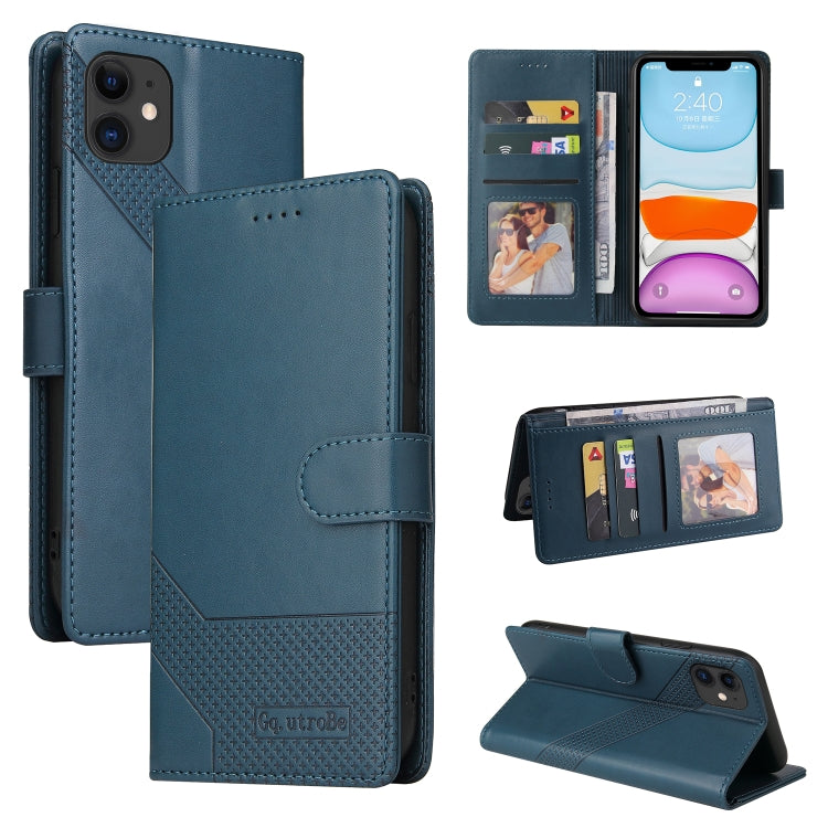 GQUTROBE Skin Feel Magnetic Leather Phone Case, For iPhone 11 Pro, For iPhone 11, For iPhone XR, For iPhone XS Max