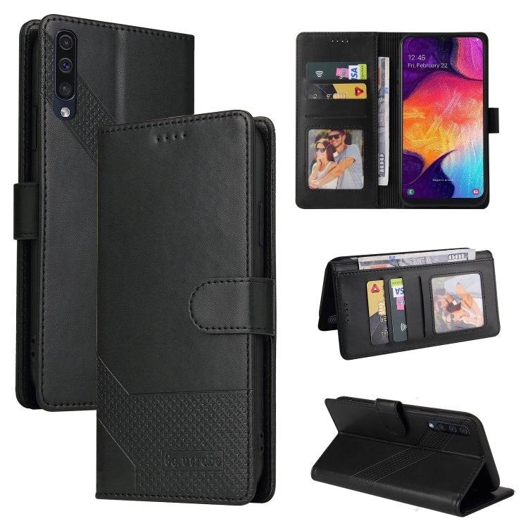 GQUTROBE Skin Feel Magnetic Leather Phone Case, For Samsung Galaxy A50, For Samsung Galaxy A51 4G, For Samsung Galaxy A51 5G, For Samsung Galaxy A52 5G / 4G