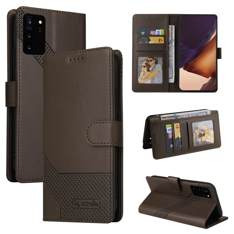 GQUTROBE Skin Feel Magnetic Leather Phone Case, For Samsung Galaxy Note10+, For Samsung Galaxy Note20, For Samsung Galaxy Note20 Ultra, For Samsung Galaxy S8
