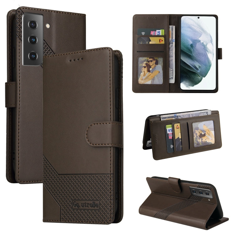 GQUTROBE Skin Feel Magnetic Leather Phone Case, For Samsung Galaxy S21 5G, For Samsung Galaxy S21+ 5G, For Samsung Galaxy S21 Ultra 5G, For Samsung Galaxy S21 FE 5G, For Samsung Galaxy S22 5G