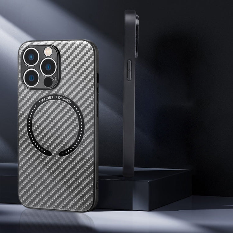 Carbon Fiber Texture MagSafe Magnetic Phone Case, For iPhone 13 Pro, For iPhone 13 Pro Max, For iPhone 12, For iPhone 12 Pro, For iPhone 12 Pro Max