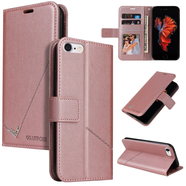 GQUTROBE Right Angle Leather Phone Case, For iPhone XS Max, For iPhone 7 Plus / 8 Plus, For iPhone 7 / 8 / SE 2020 / SE 2022, For iPhone 6 Plus / 6s Plus