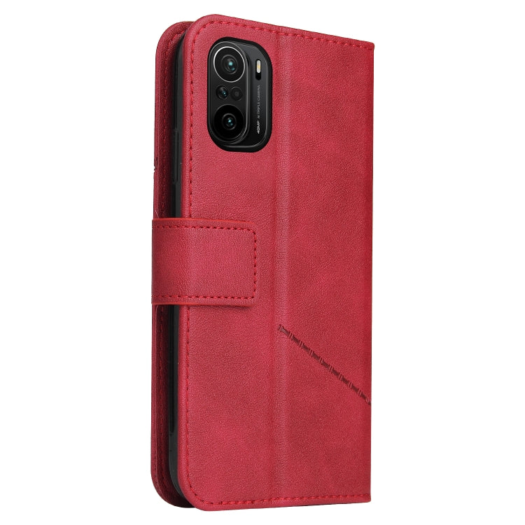 GQUTROBE Right Angle Leather Phone Case, For Xiaomi Poco F3, For Xiaomi Mi 11, For Xiaomi Mi Note 10, For Xiaomi Poco X3 NFC