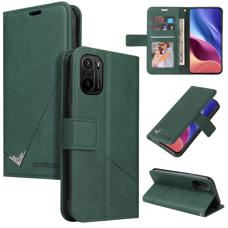 GQUTROBE Right Angle Leather Phone Case, For Xiaomi Poco F3, For Xiaomi Mi 11, For Xiaomi Mi Note 10, For Xiaomi Poco X3 NFC