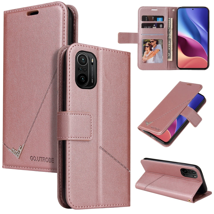 GQUTROBE Right Angle Leather Phone Case, For Xiaomi Poco F3, For Xiaomi Mi 11, For Xiaomi Mi Note 10, For Xiaomi Poco X3 NFC