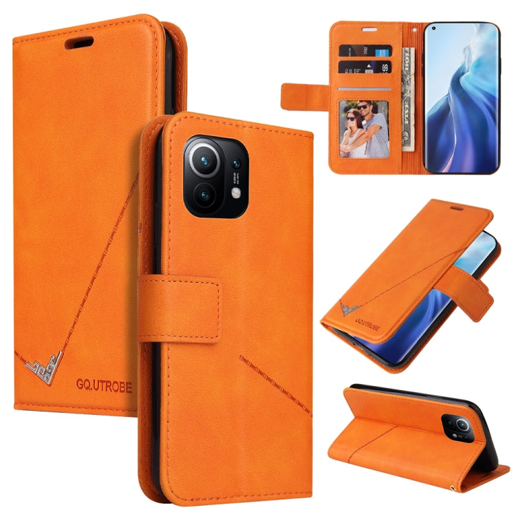 GQUTROBE Right Angle Leather Phone Case, For Xiaomi Poco F3, For Xiaomi Mi 11, For Xiaomi Mi Note 10, For Xiaomi Poco X3 NFC
