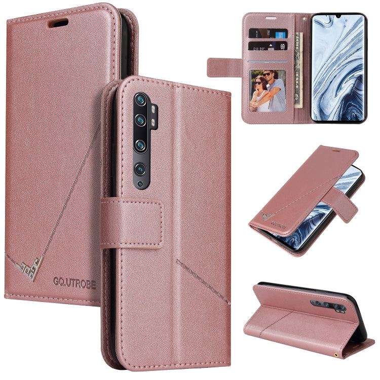 GQUTROBE Right Angle Leather Phone Case, For Xiaomi Poco F3, For Xiaomi Mi 11, For Xiaomi Mi Note 10, For Xiaomi Poco X3 NFC