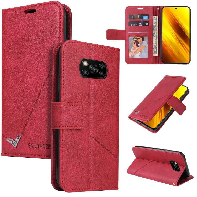 GQUTROBE Right Angle Leather Phone Case, For Xiaomi Poco F3, For Xiaomi Mi 11, For Xiaomi Mi Note 10, For Xiaomi Poco X3 NFC