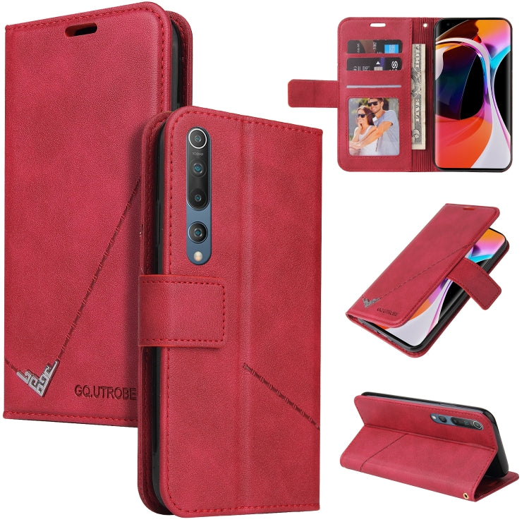 GQUTROBE Right Angle Leather Phone Case, For Xiaomi Mi 10T 5G, For Xiaomi Mi 10 5G, For Xiaomi Mi 10 Ultra, For Xiaomi Mi 10 Lite 5G