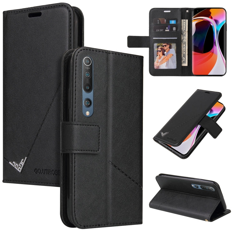 GQUTROBE Right Angle Leather Phone Case, For Xiaomi Mi 10T 5G, For Xiaomi Mi 10 5G, For Xiaomi Mi 10 Ultra, For Xiaomi Mi 10 Lite 5G