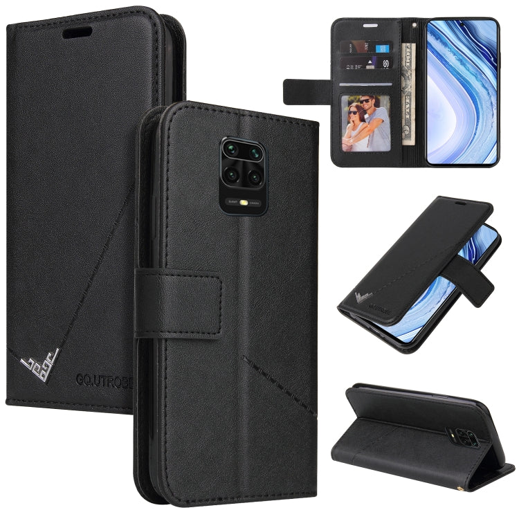GQUTROBE Right Angle Leather Phone Case, For Xiaomi Redmi Note 9 5G, For Xiaomi Redmi 9T, For Xiaomi Redmi Note 9S, For Xiaomi Redmi Note 9