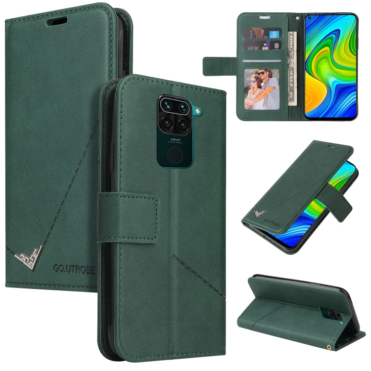 GQUTROBE Right Angle Leather Phone Case, For Xiaomi Redmi Note 9 5G, For Xiaomi Redmi 9T, For Xiaomi Redmi Note 9S, For Xiaomi Redmi Note 9