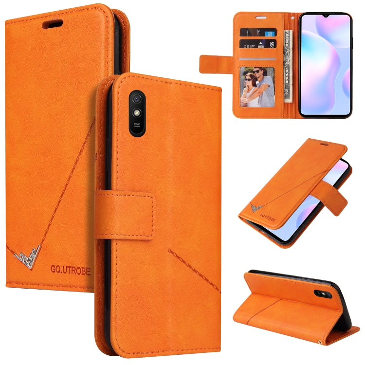 GQUTROBE Right Angle Leather Phone Case, For Xiaomi Redmi 9A, For Xiaomi Redmi 9C, For Xiaomi Redmi 9, For Xiaomi Redmi K20