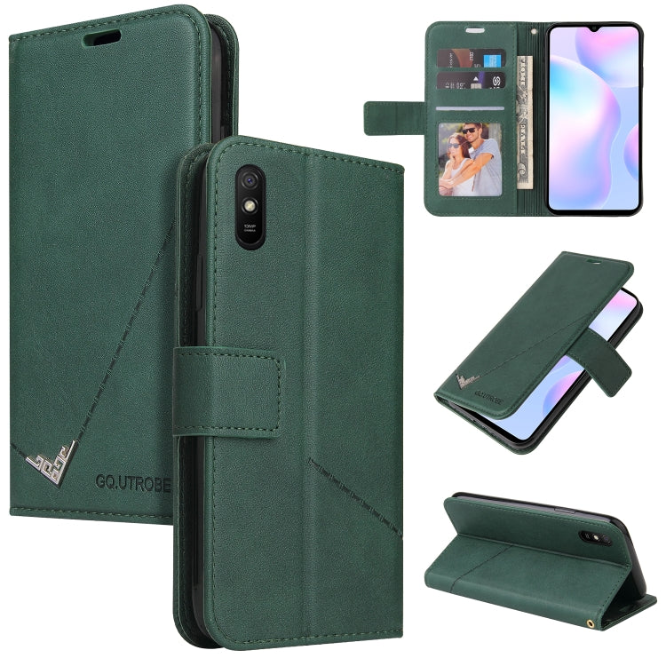 GQUTROBE Right Angle Leather Phone Case, For Xiaomi Redmi 9A, For Xiaomi Redmi 9C, For Xiaomi Redmi 9, For Xiaomi Redmi K20