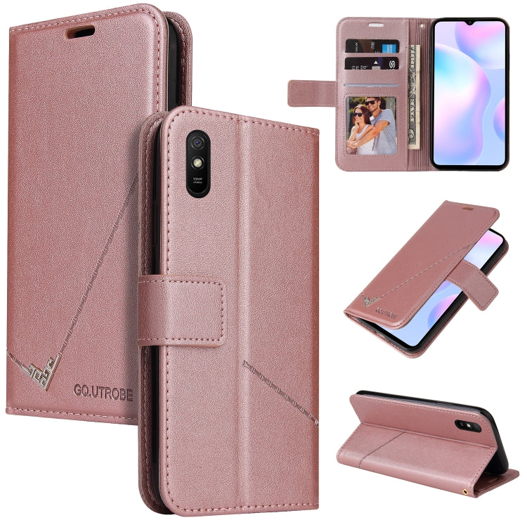 GQUTROBE Right Angle Leather Phone Case, For Xiaomi Redmi 9A, For Xiaomi Redmi 9C, For Xiaomi Redmi 9, For Xiaomi Redmi K20