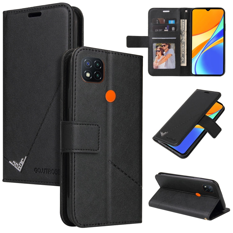 GQUTROBE Right Angle Leather Phone Case, For Xiaomi Redmi 9A, For Xiaomi Redmi 9C, For Xiaomi Redmi 9, For Xiaomi Redmi K20