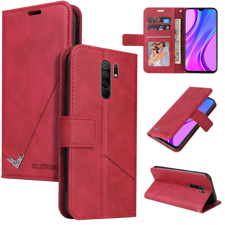 GQUTROBE Right Angle Leather Phone Case, For Xiaomi Redmi 9A, For Xiaomi Redmi 9C, For Xiaomi Redmi 9, For Xiaomi Redmi K20