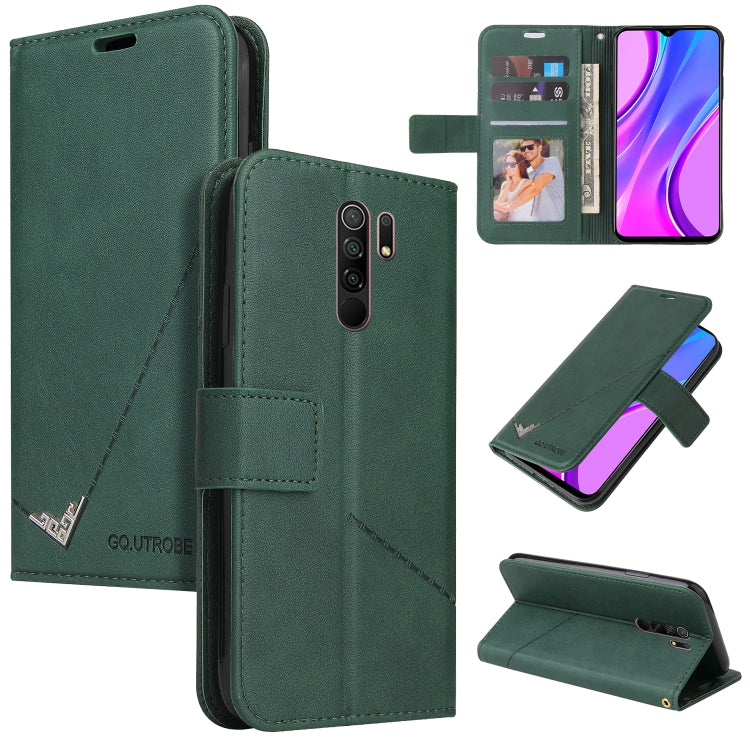 GQUTROBE Right Angle Leather Phone Case, For Xiaomi Redmi 9A, For Xiaomi Redmi 9C, For Xiaomi Redmi 9, For Xiaomi Redmi K20