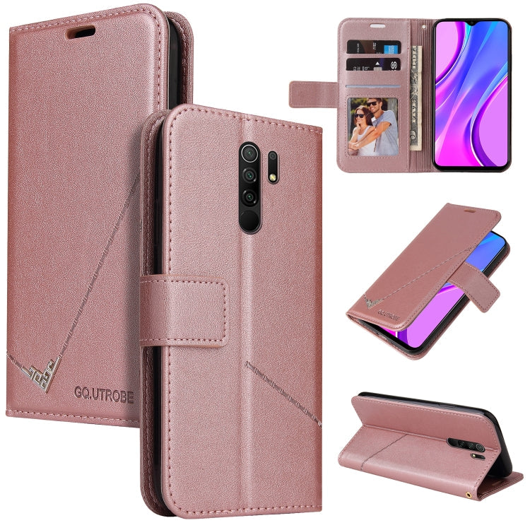 GQUTROBE Right Angle Leather Phone Case, For Xiaomi Redmi 9A, For Xiaomi Redmi 9C, For Xiaomi Redmi 9, For Xiaomi Redmi K20